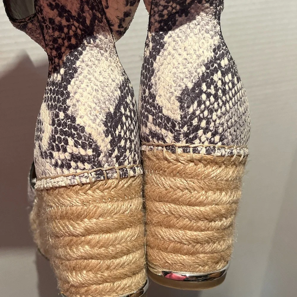 Franco Sarto Snakeskin Patterned Women's wedge  Sandals - Picture 5 of 14